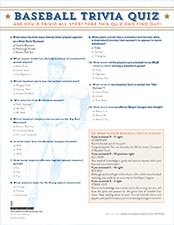 Baseball Trivia Quiz